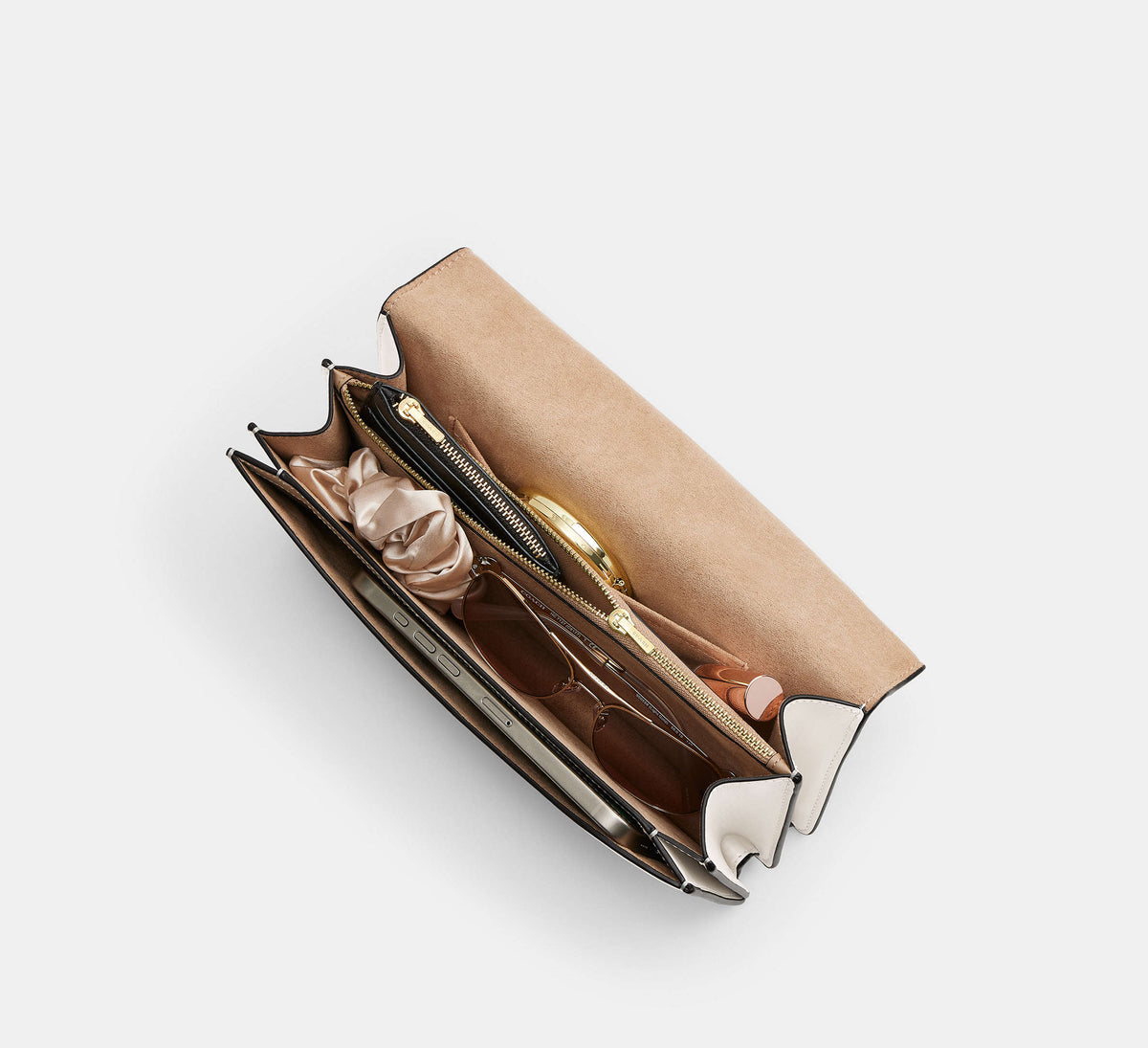 Coach Klare Envelope Crossbody Bag - Gold/Chalk - Hemen Teslimde