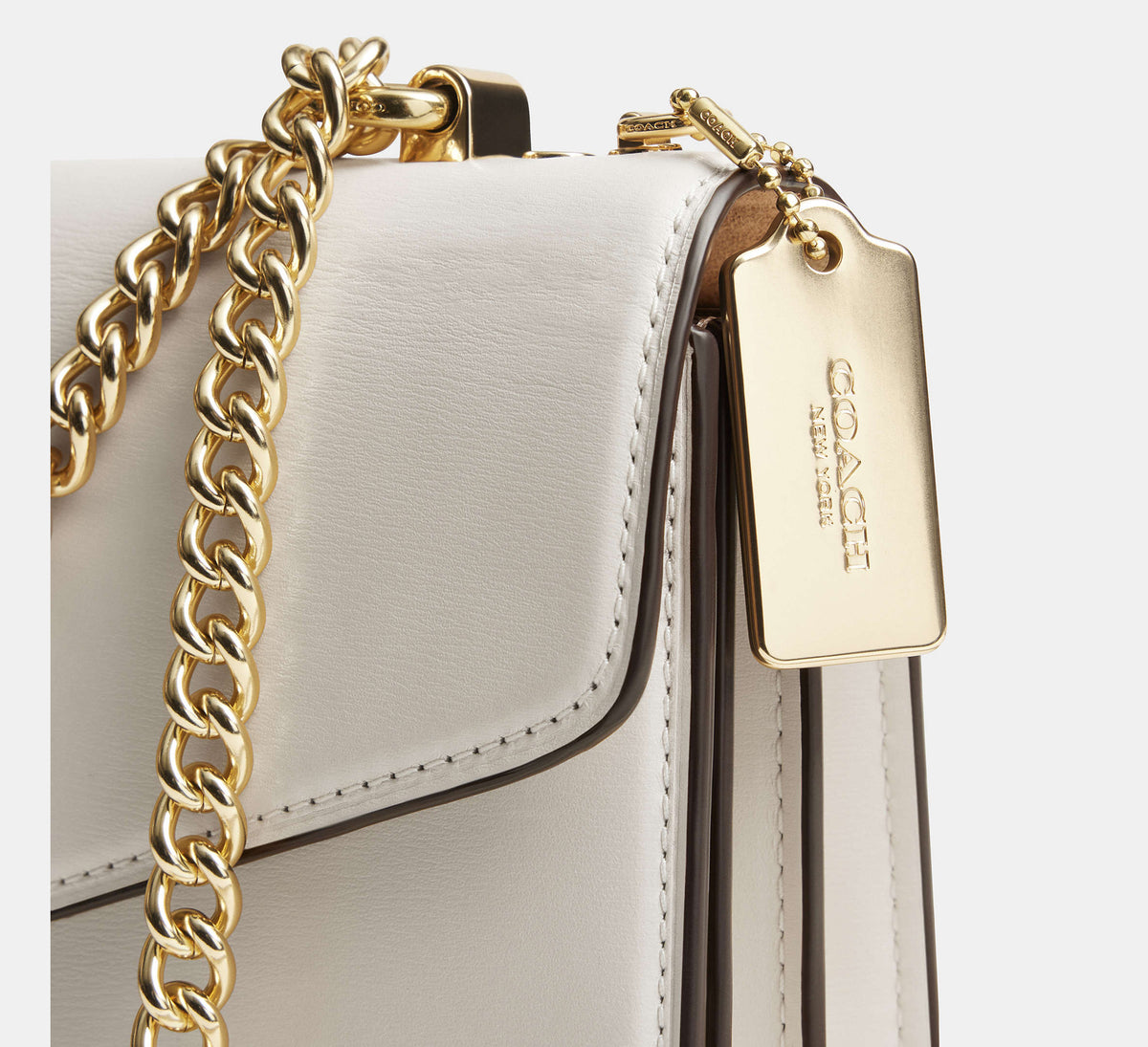 Coach Klare Envelope Crossbody Bag - Gold/Chalk - Hemen Teslimde