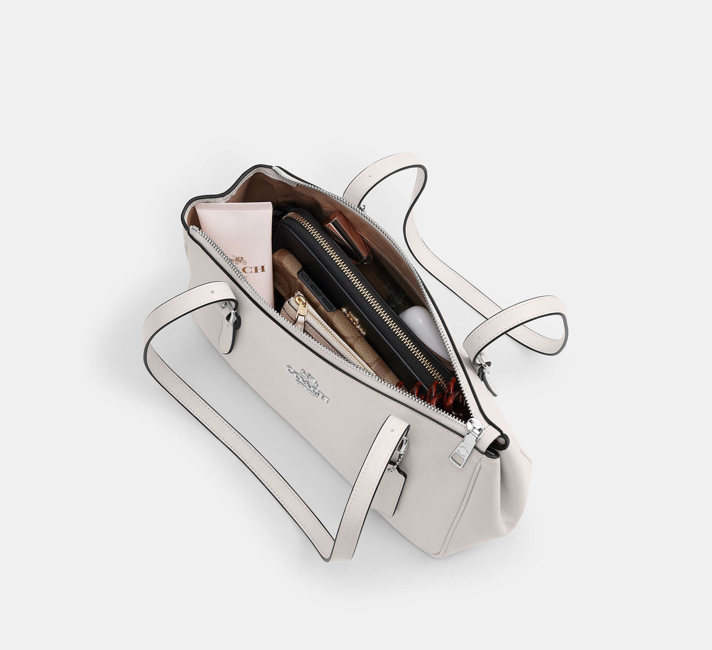 Coach Asher Shoulder Bag - Silver/Chalk – Kanadadan Kapına