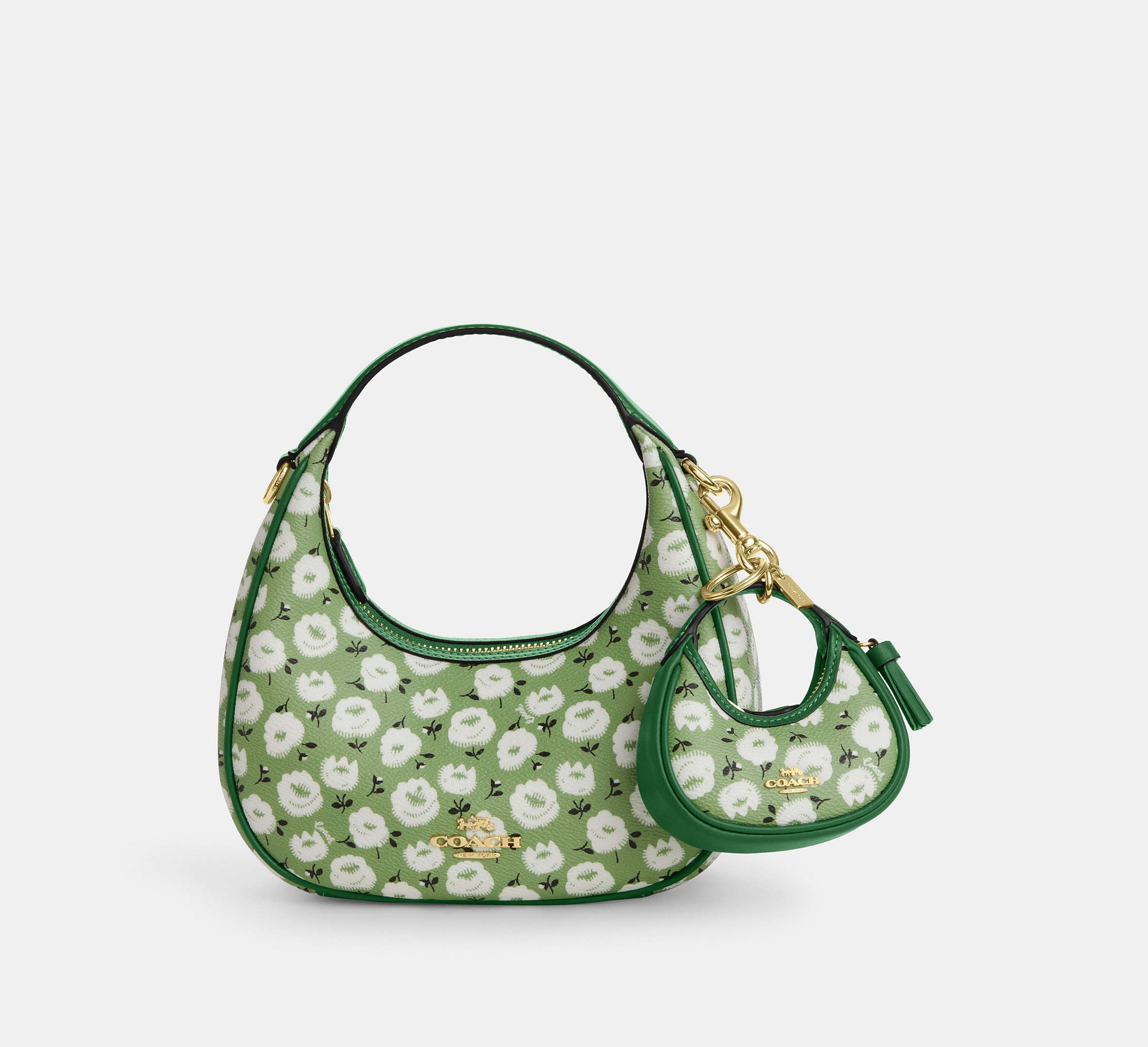 Coach Mini Carmen Bag Charm With Floral Print -  Im/Kelly Multi