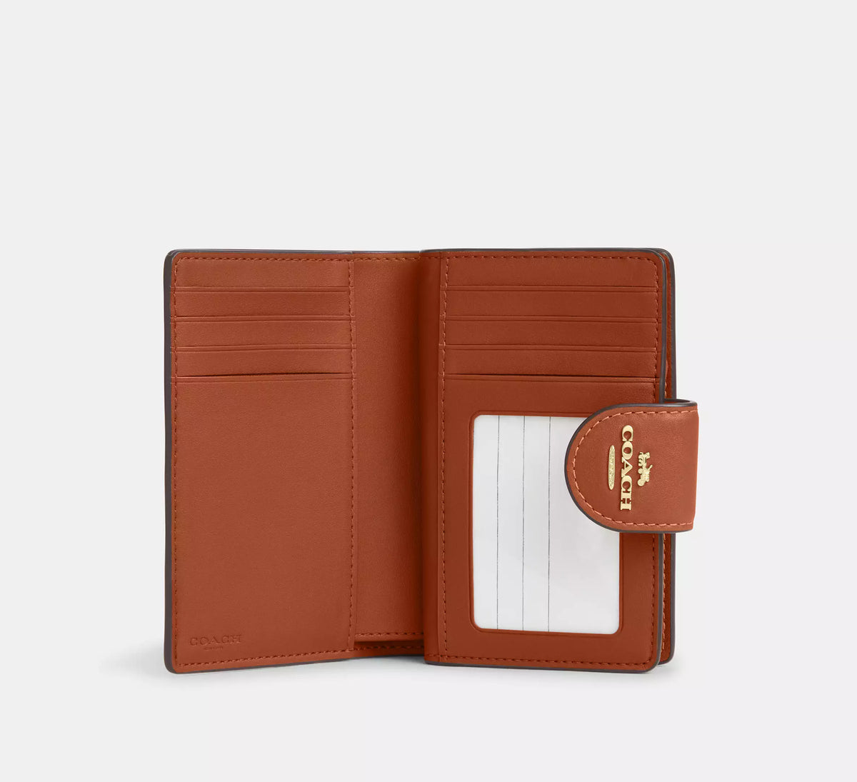 Coach Medium Corner Zip Wallet - Gold/Tan