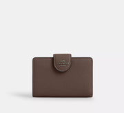 Coach Medium Corner Zip Wallet - Gunmetal/Dark Stone