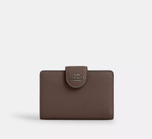 Coach Medium Corner Zip Wallet - Gunmetal/Dark Stone