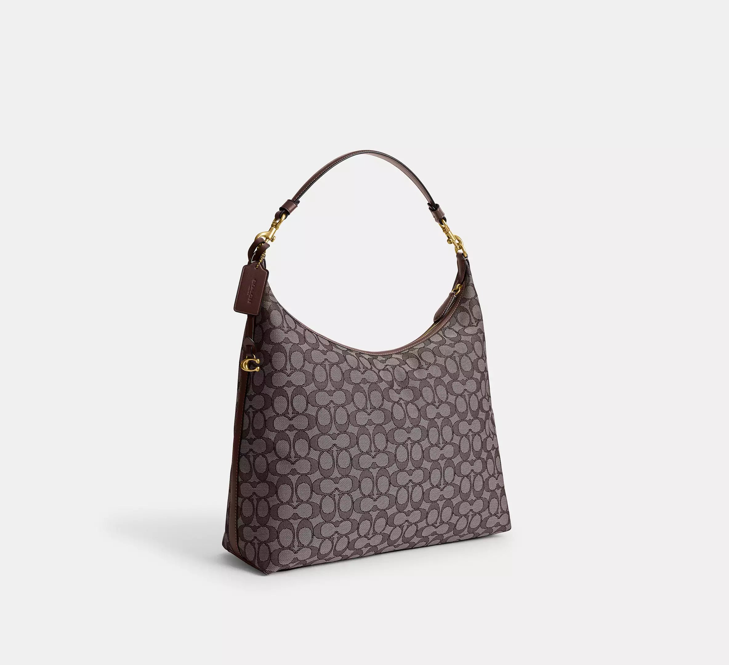 Coach Juliet Shoulder Bag 38 In Signature Jacquard - Brass/Oak Maple
