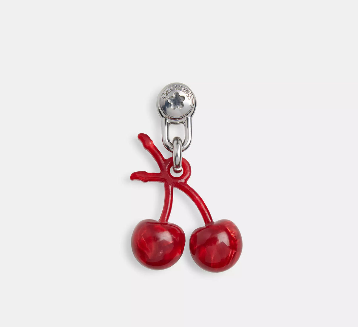 Coach Cherry Bag Charm  -  Red Multi
