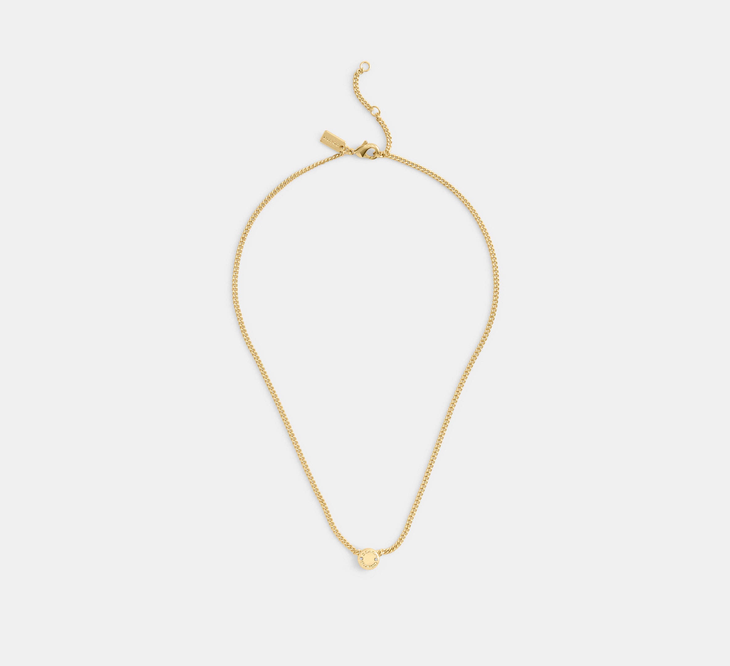 Coach Rivet Pendant Necklace - Gold