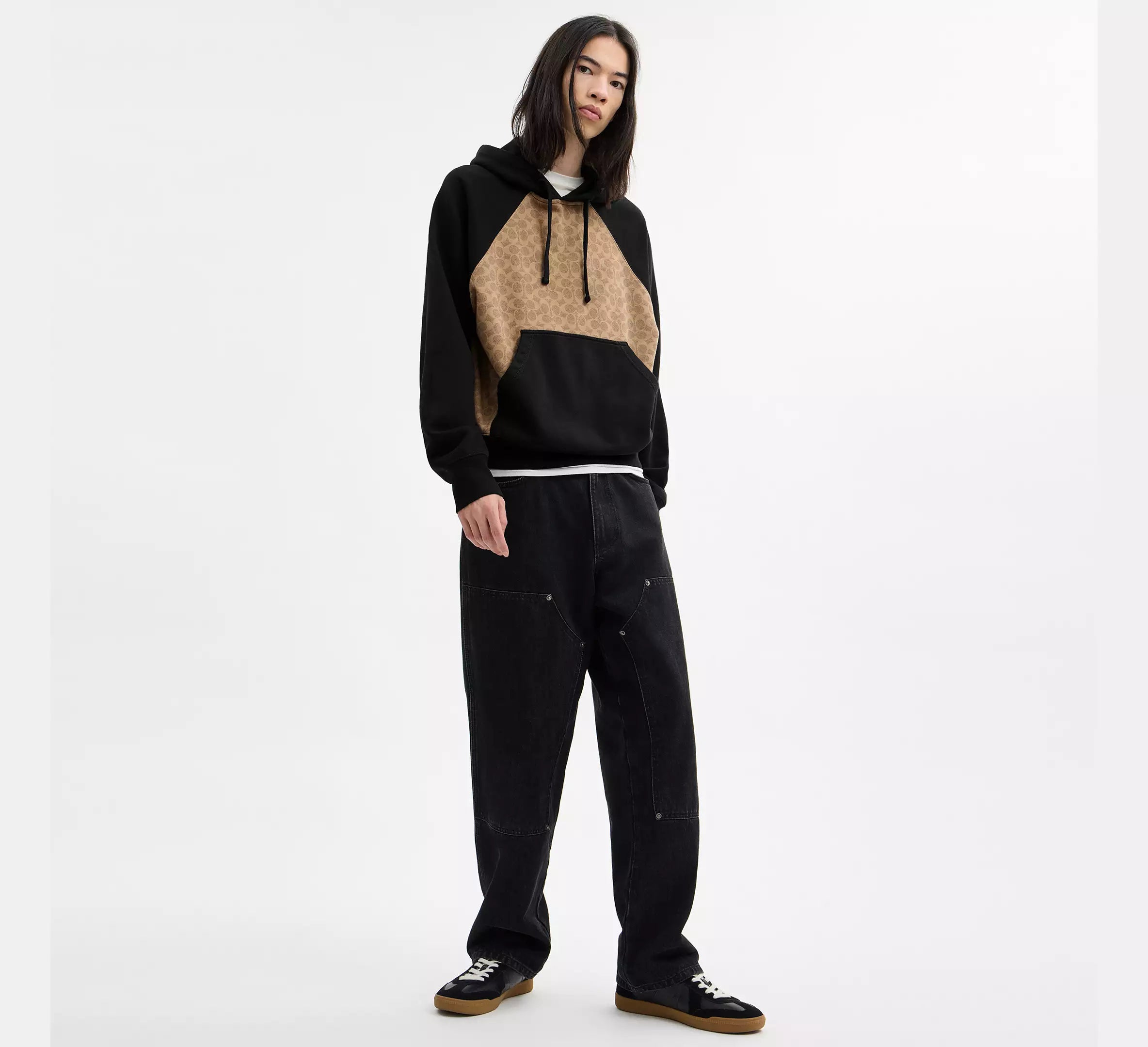 Coach Signature Hoodie In Organic Cotton - Tan Signature