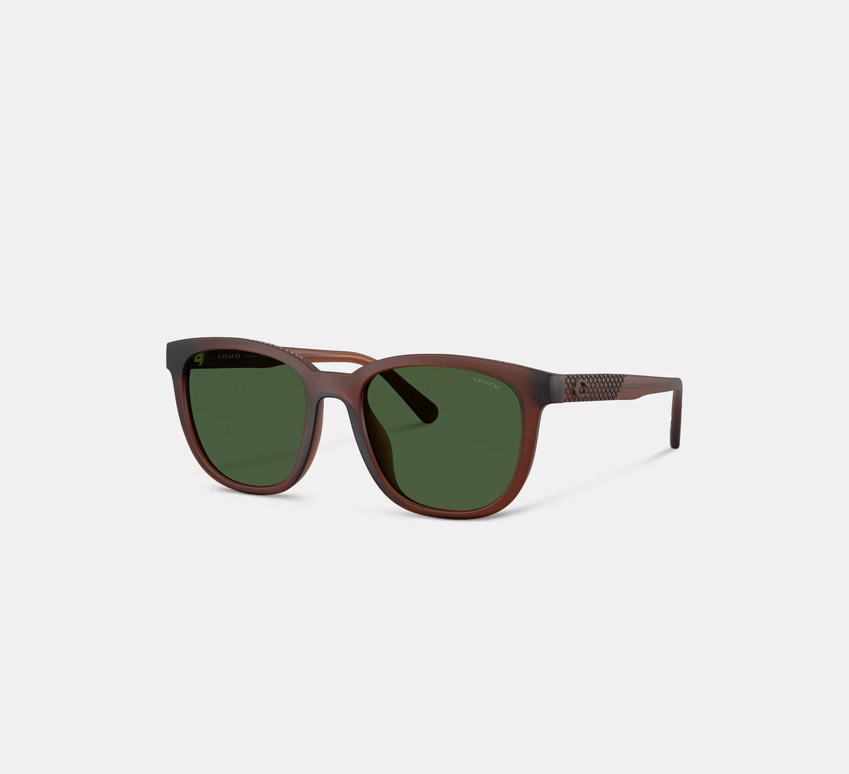Coach Textured Square Sunglasses  - Brown