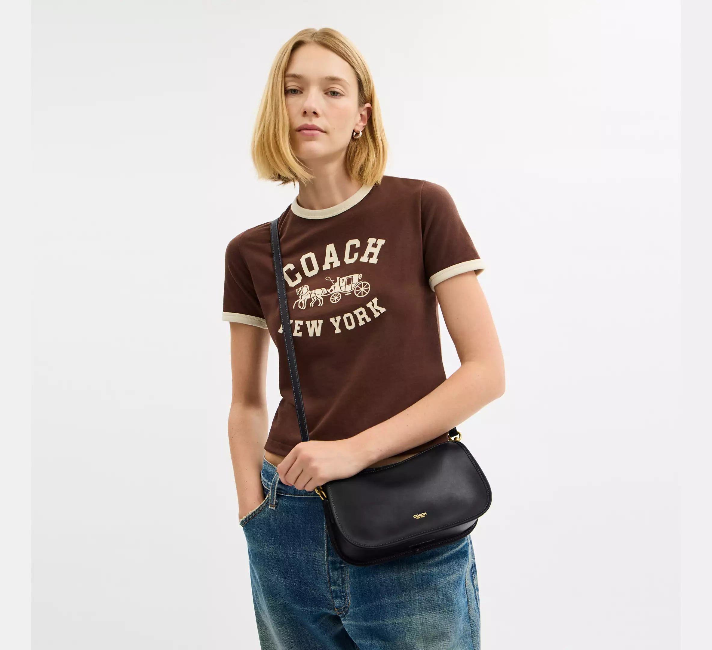 Coach Waverly Bag - Brass/Black – Kanadadan Kapına
