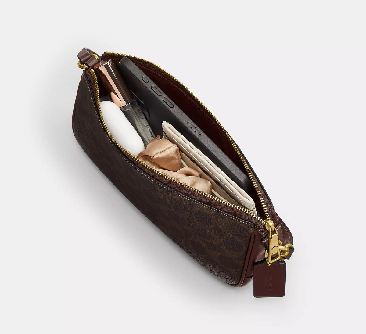 Coach Plaza Bag In Signature - Brass/Maple