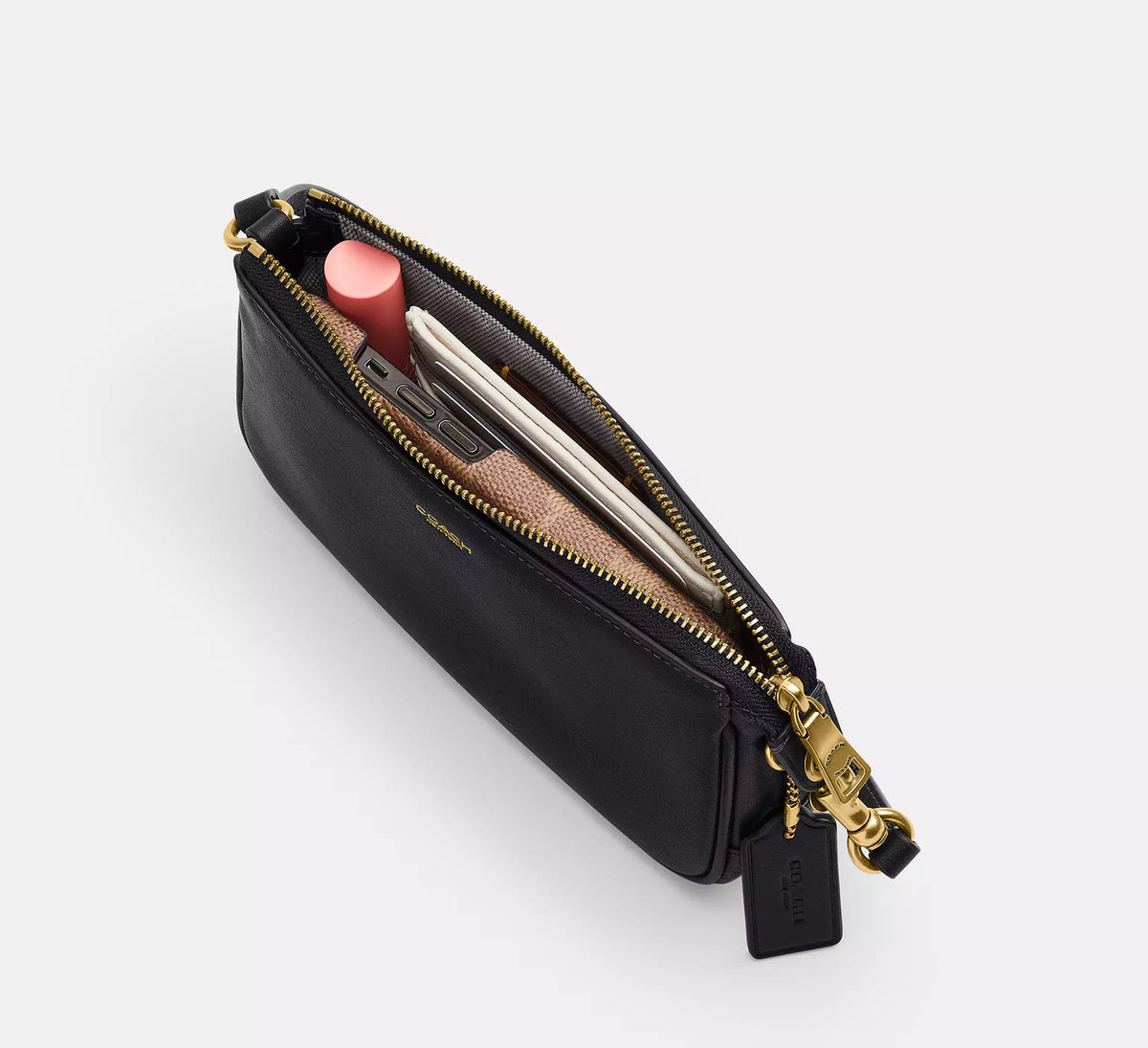 Coach Plaza Bag 18  -  Brass/Black