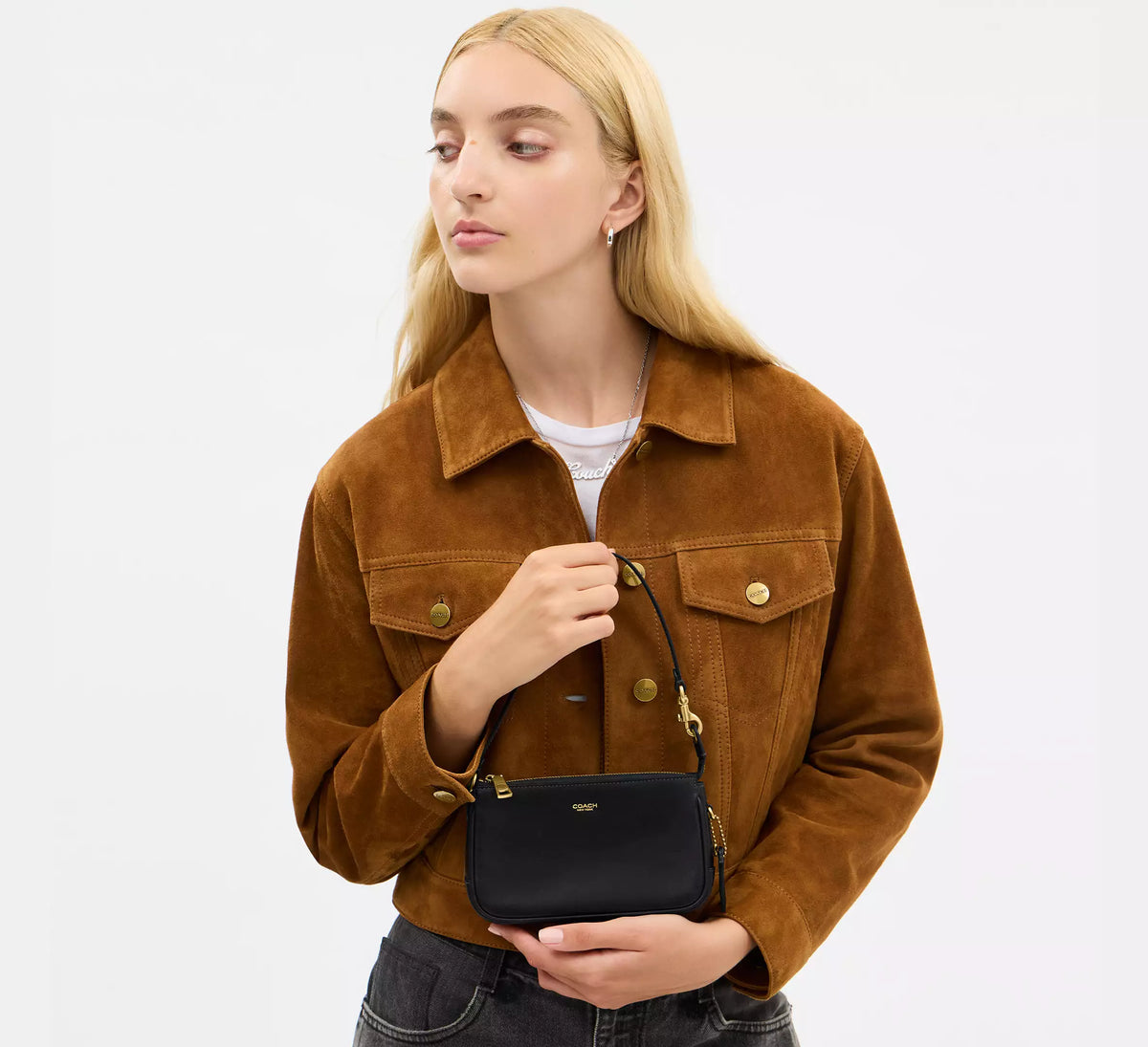Coach Plaza Bag 18  -  Brass/Black