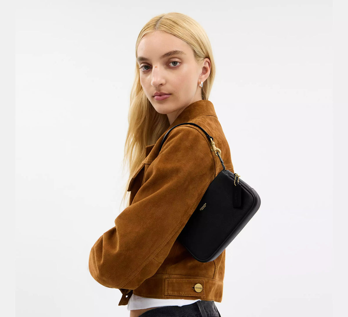 Coach Plaza Bag 18  -  Brass/Black