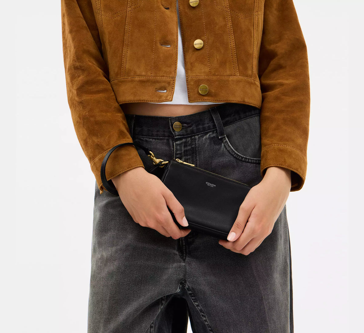 Coach Plaza Bag 18  -  Brass/Black