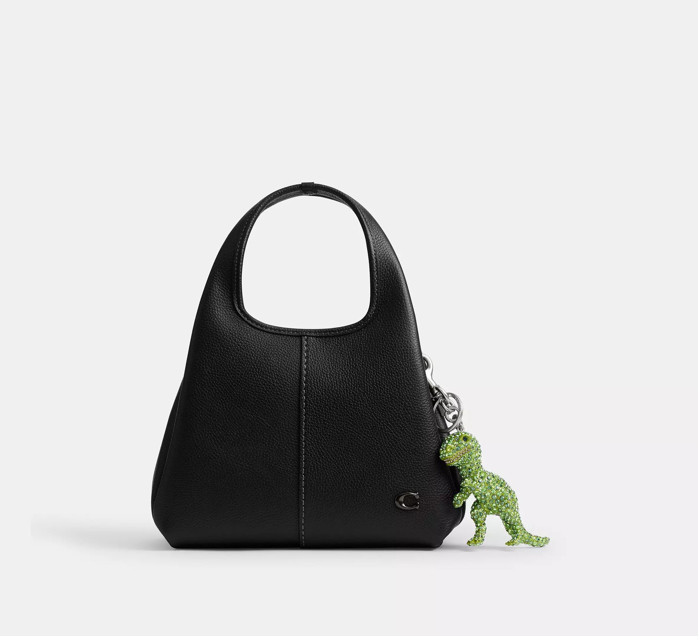 Coach Large Crystal Rexy Bag Charm  - Silver/Green