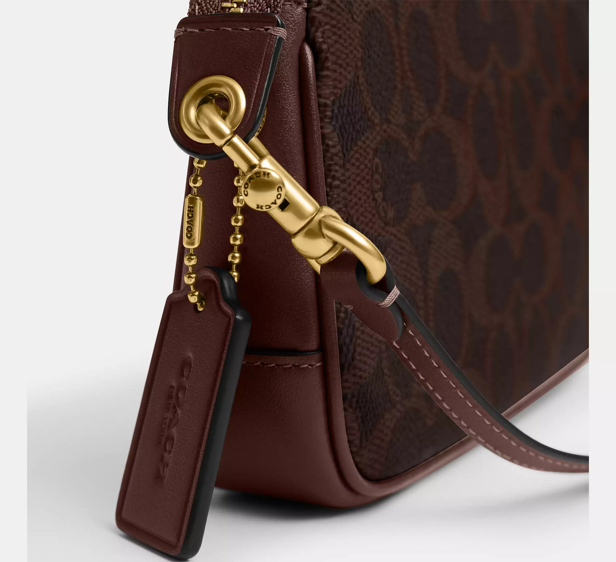 Coach Plaza Bag 18 In Signature  -  Brass/Maple