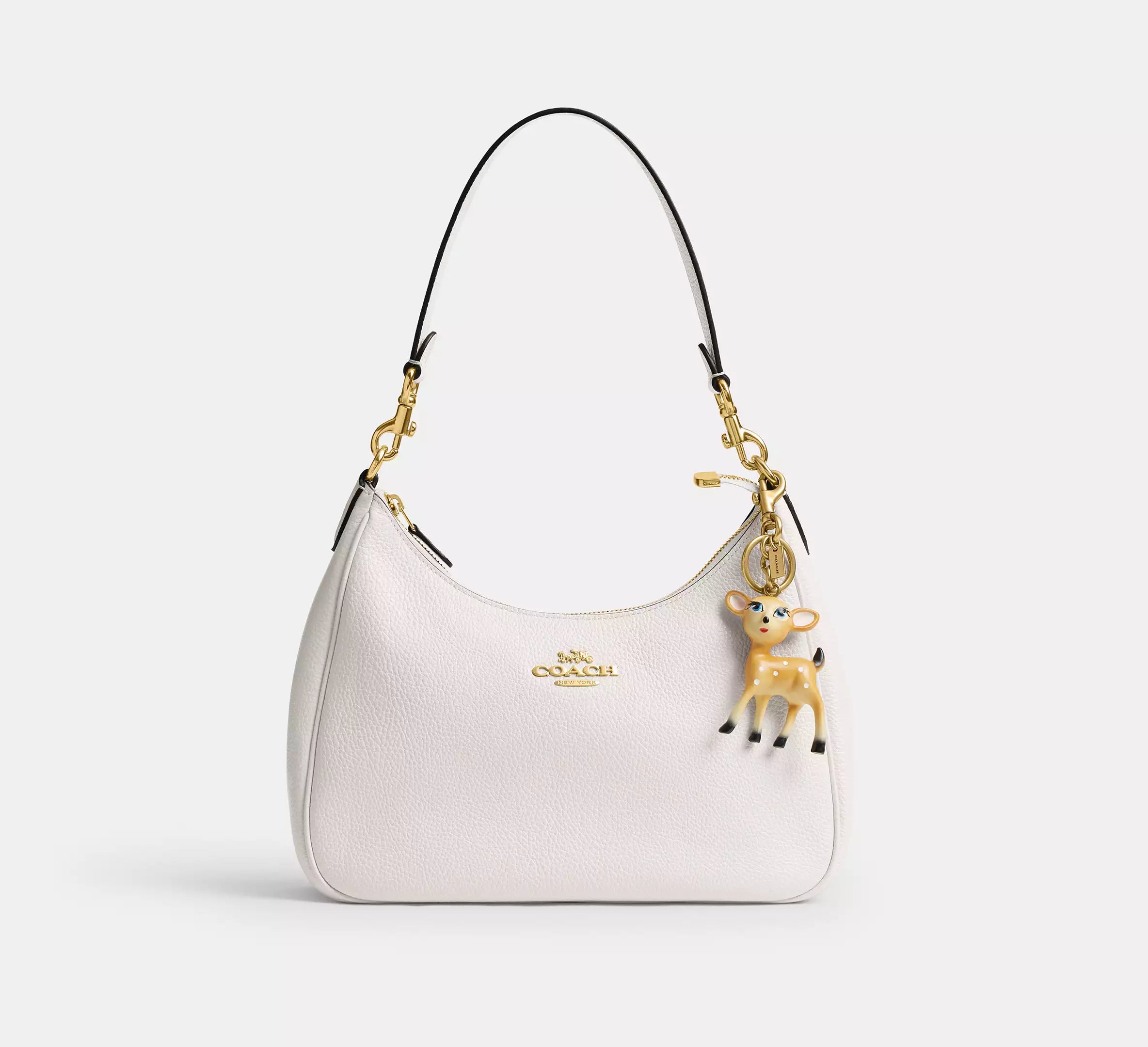 Coach Deer Bag Charm -  Brass/Tan
