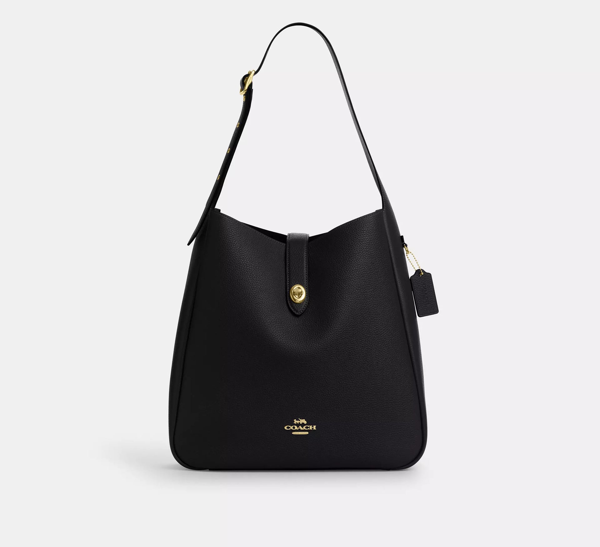 Coach Hadley Large Shoulder Bag - Gold/Black – Kanadadan Kapına