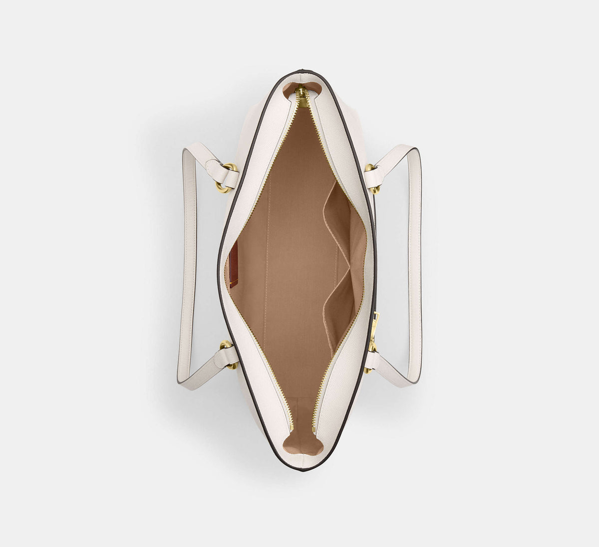 Coach Station Tote Bag-Gold/Chalk