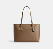 Coach Station Tote Bag-Gold/Dark Stone