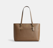 Coach Station Tote Bag-Gold/Dark Stone