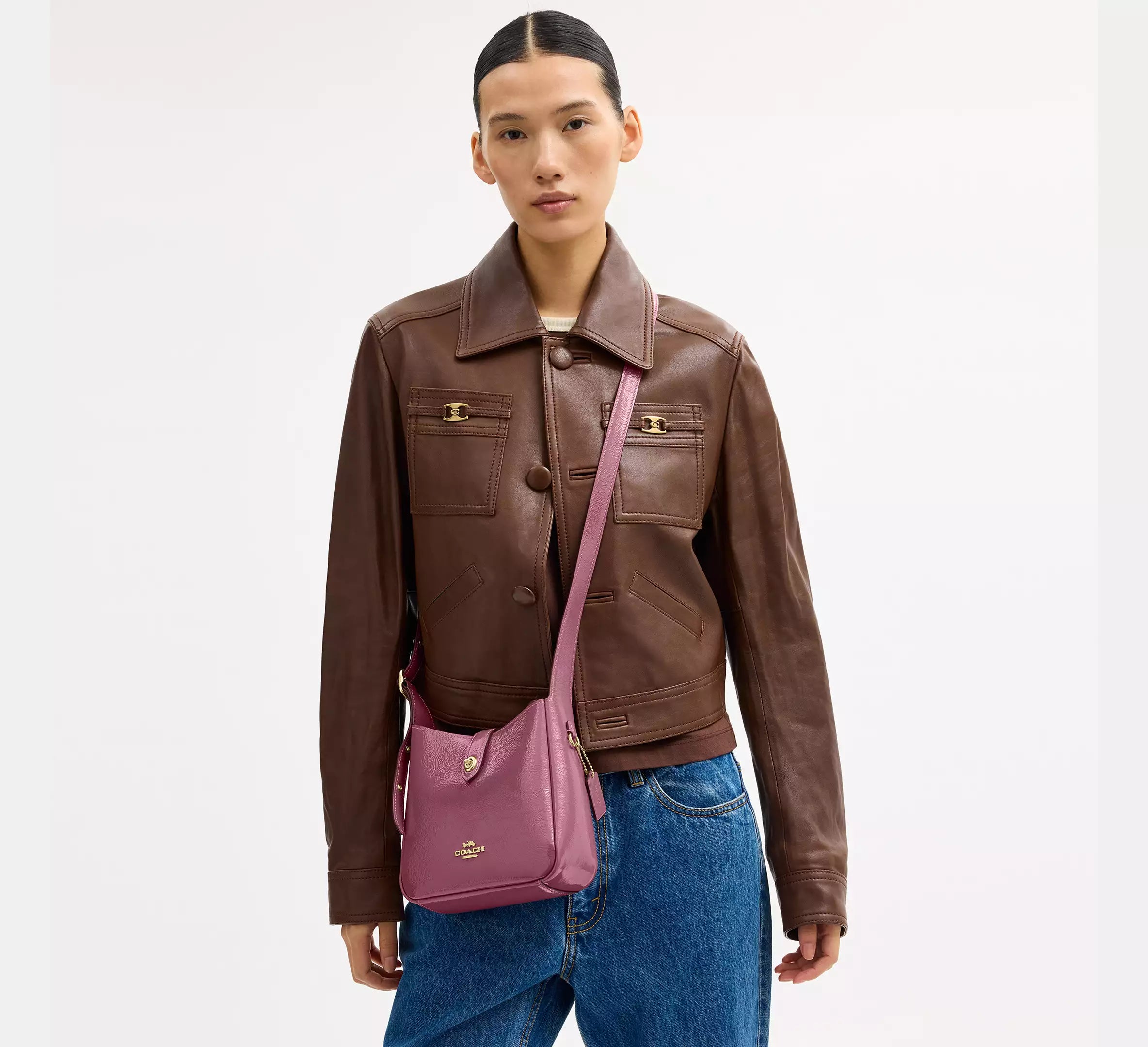 Coach Hadley Mini Crossbody Bag - Gold/Azelia