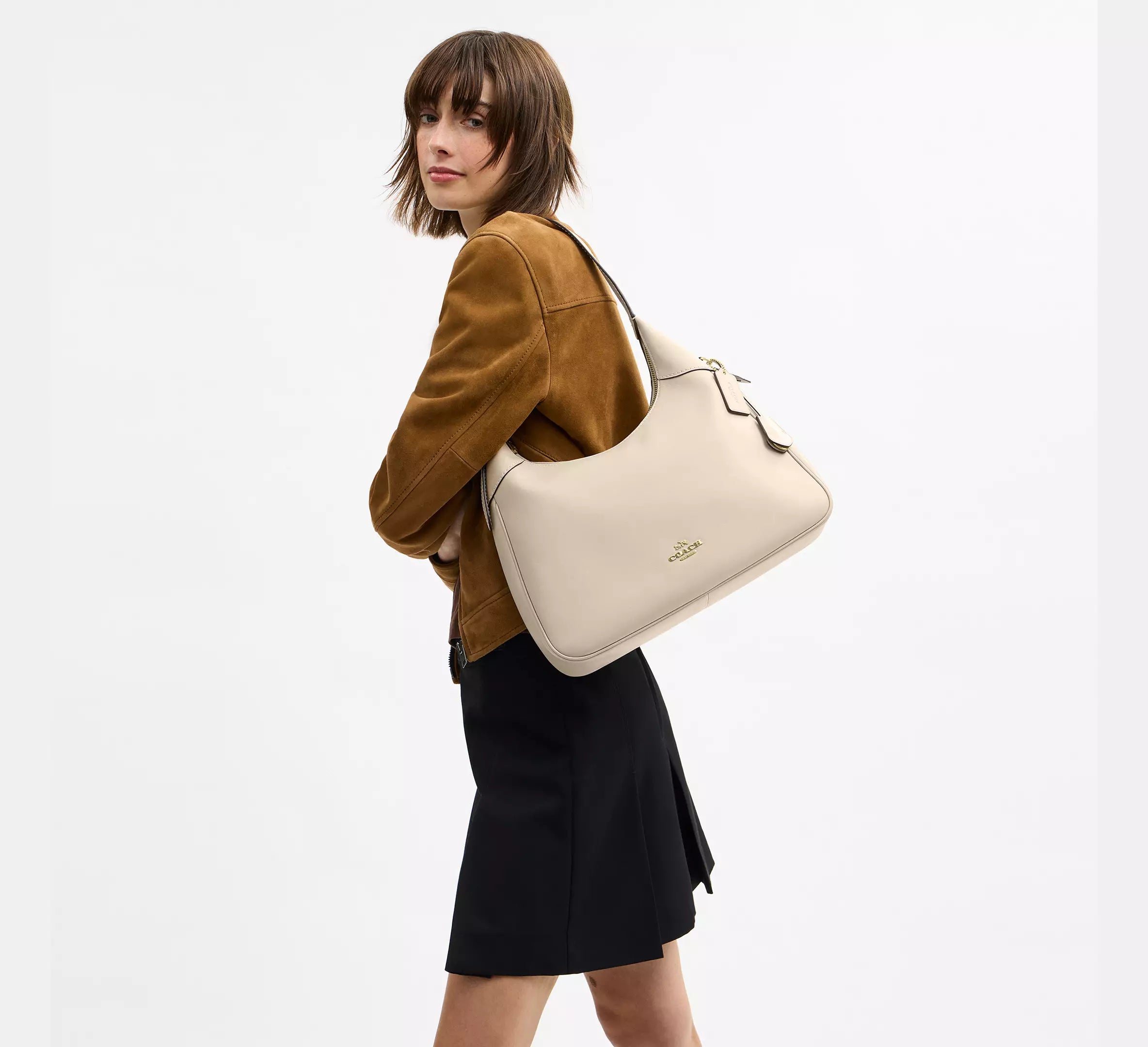 Coach Ella Shoulder Bag - Gold/Oat – Kanadadan Kapına