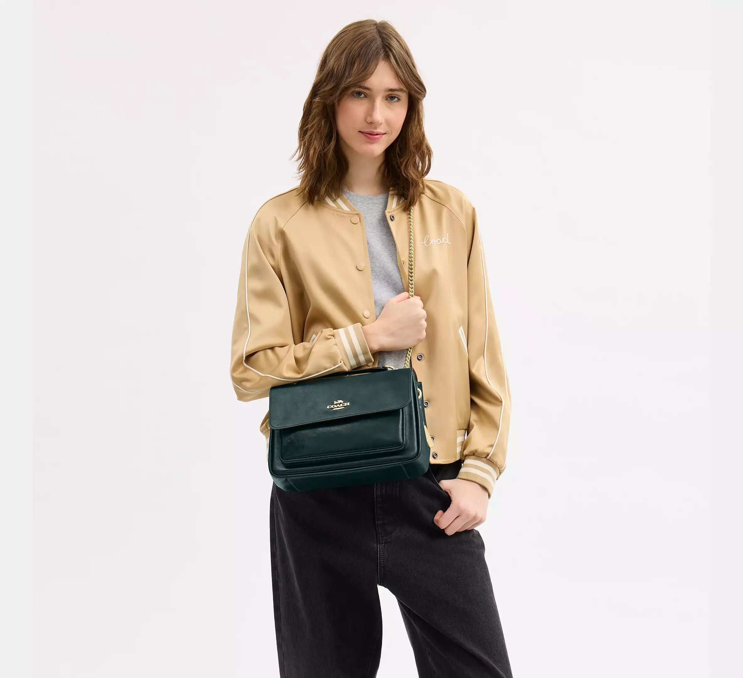 Coach Elodie Crossbody Bag - Gold/Dark Teal