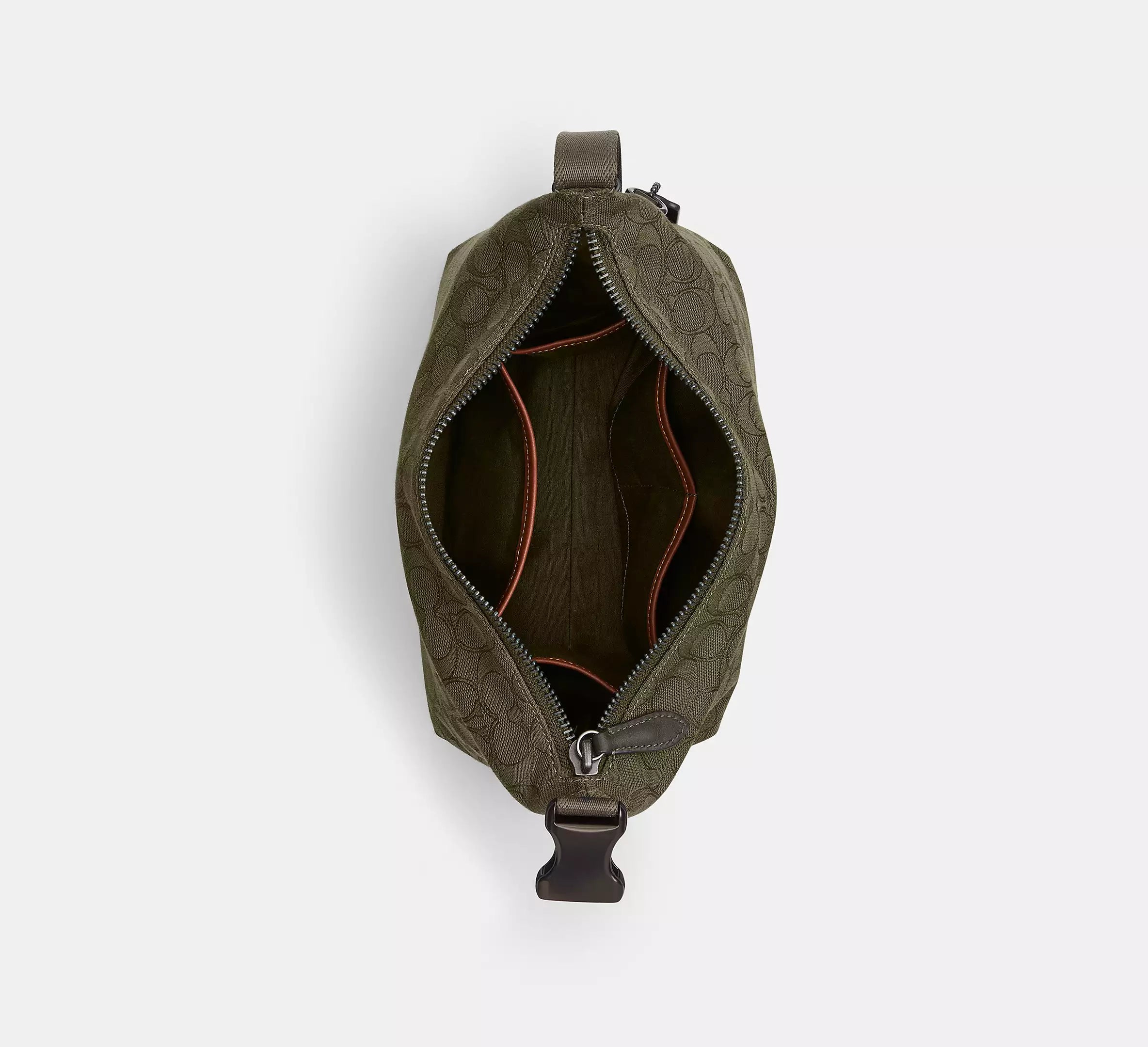 Coach Travel Kit With Speedclip In Signature Jacquard - Olive Drab