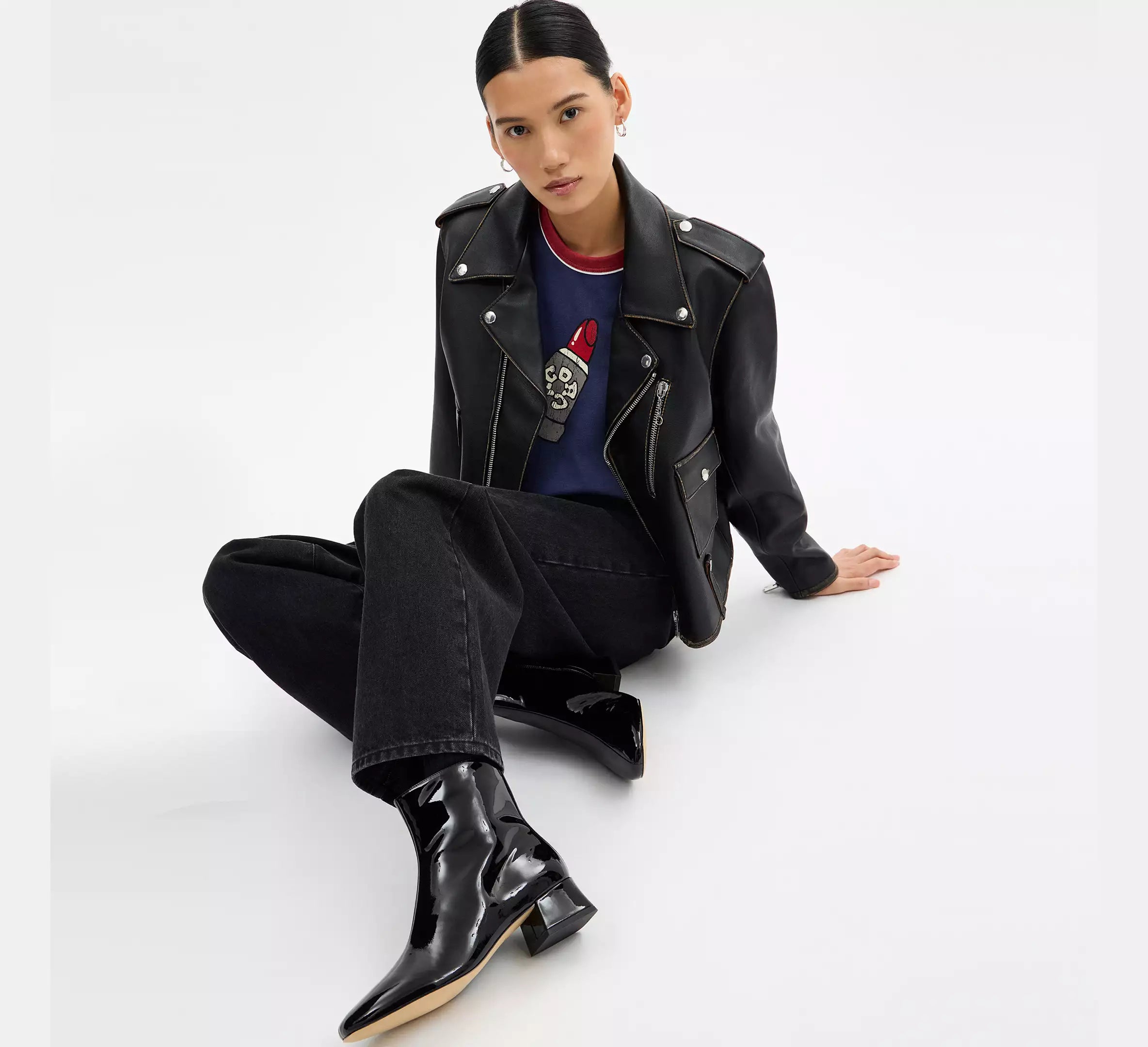 Coach Block Heel Bootie - Black