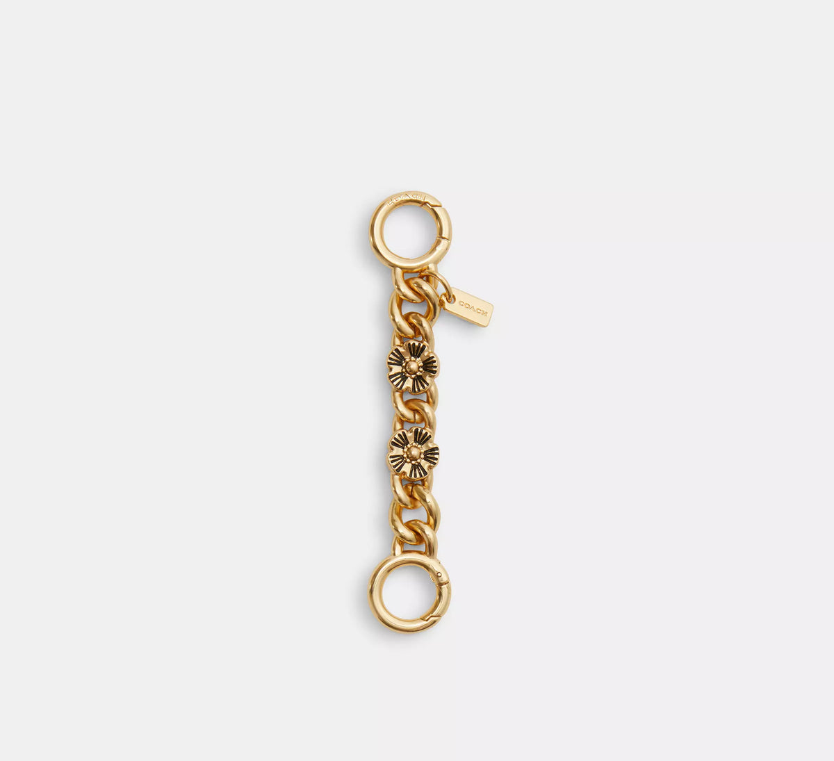 Coach Tea Rose Strap Extender  -  Gold/Gold