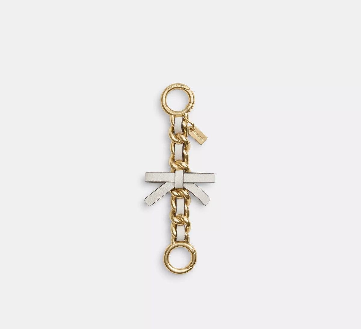 Coach Bow Strap Extender  -  Gold/Chalk