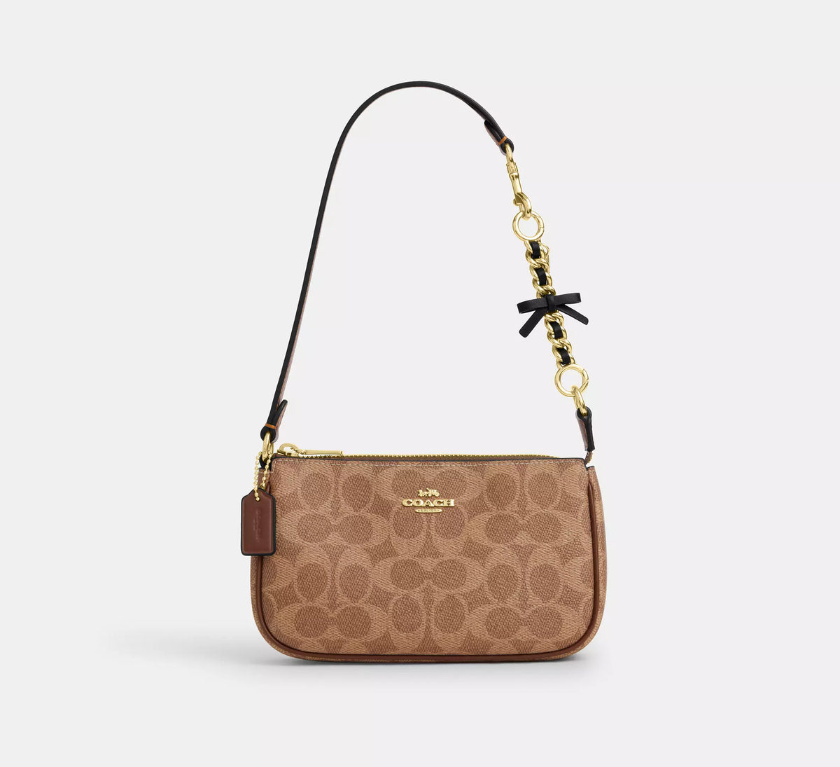 Coach Bow Strap Extender  -  Gold/Gold Black