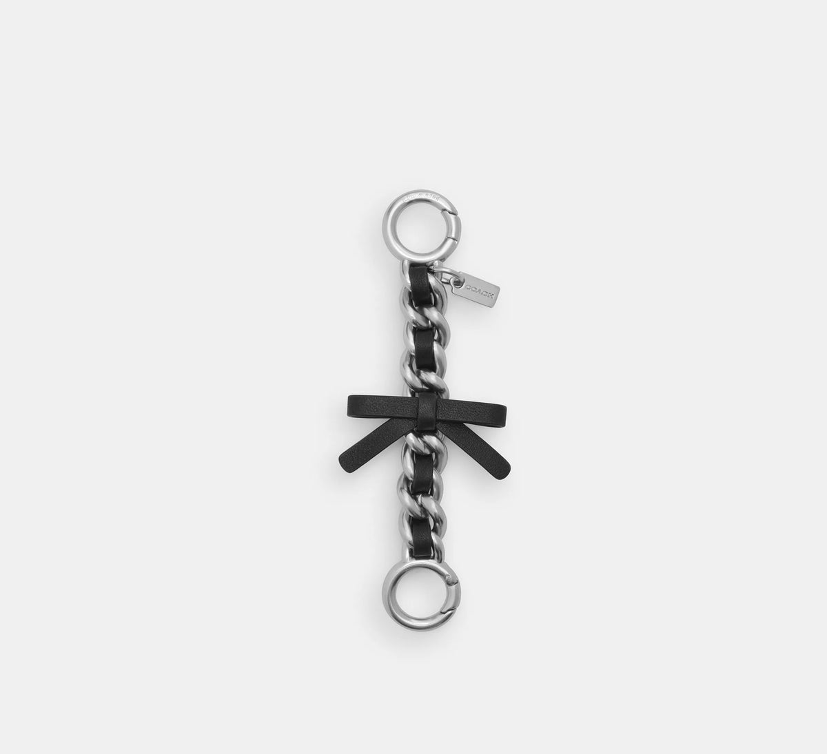Coach Bow Strap Extender  -  Silver/Silver/Black