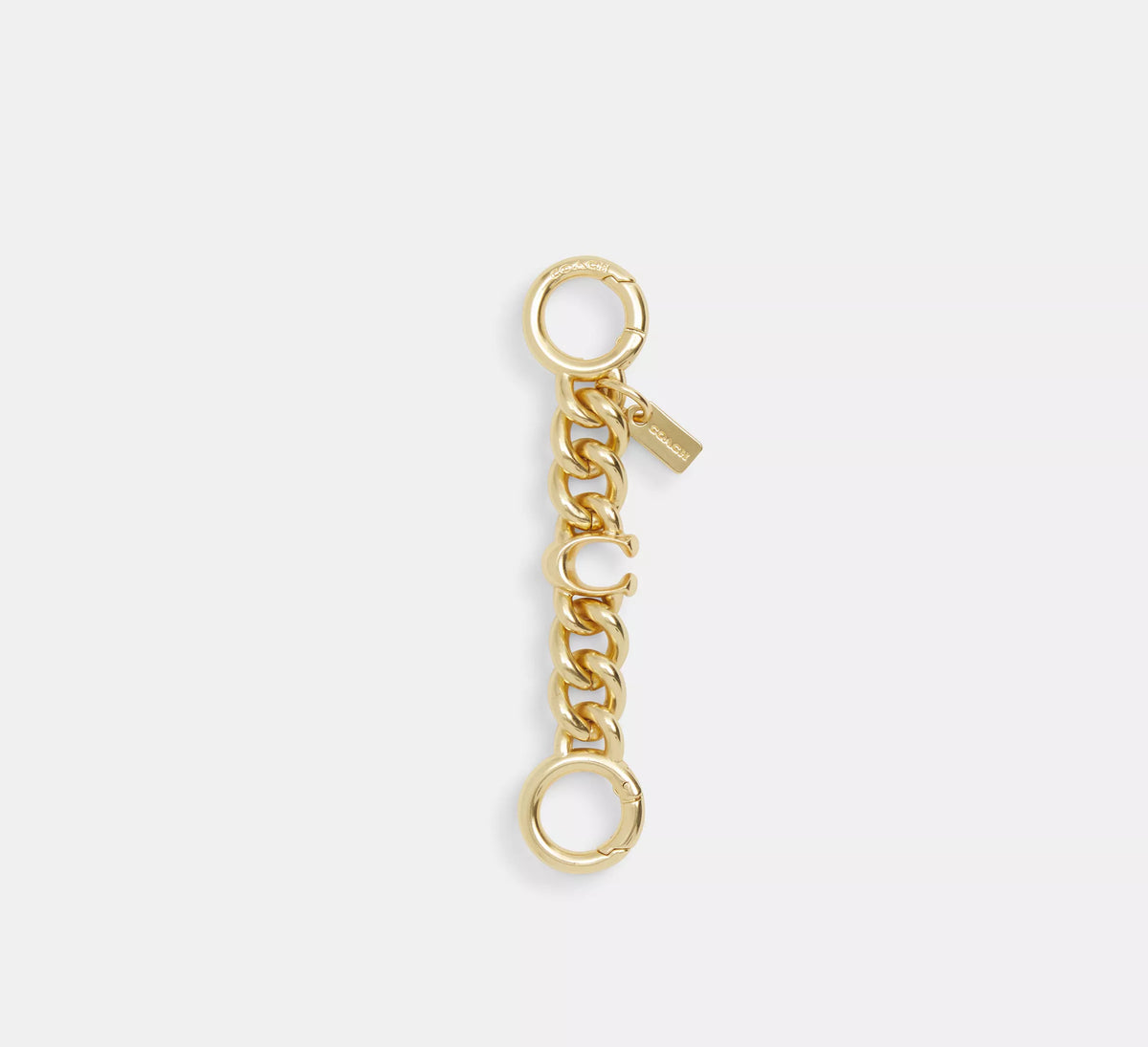 Coach Signature Strap Extender  -  Gold/Gold