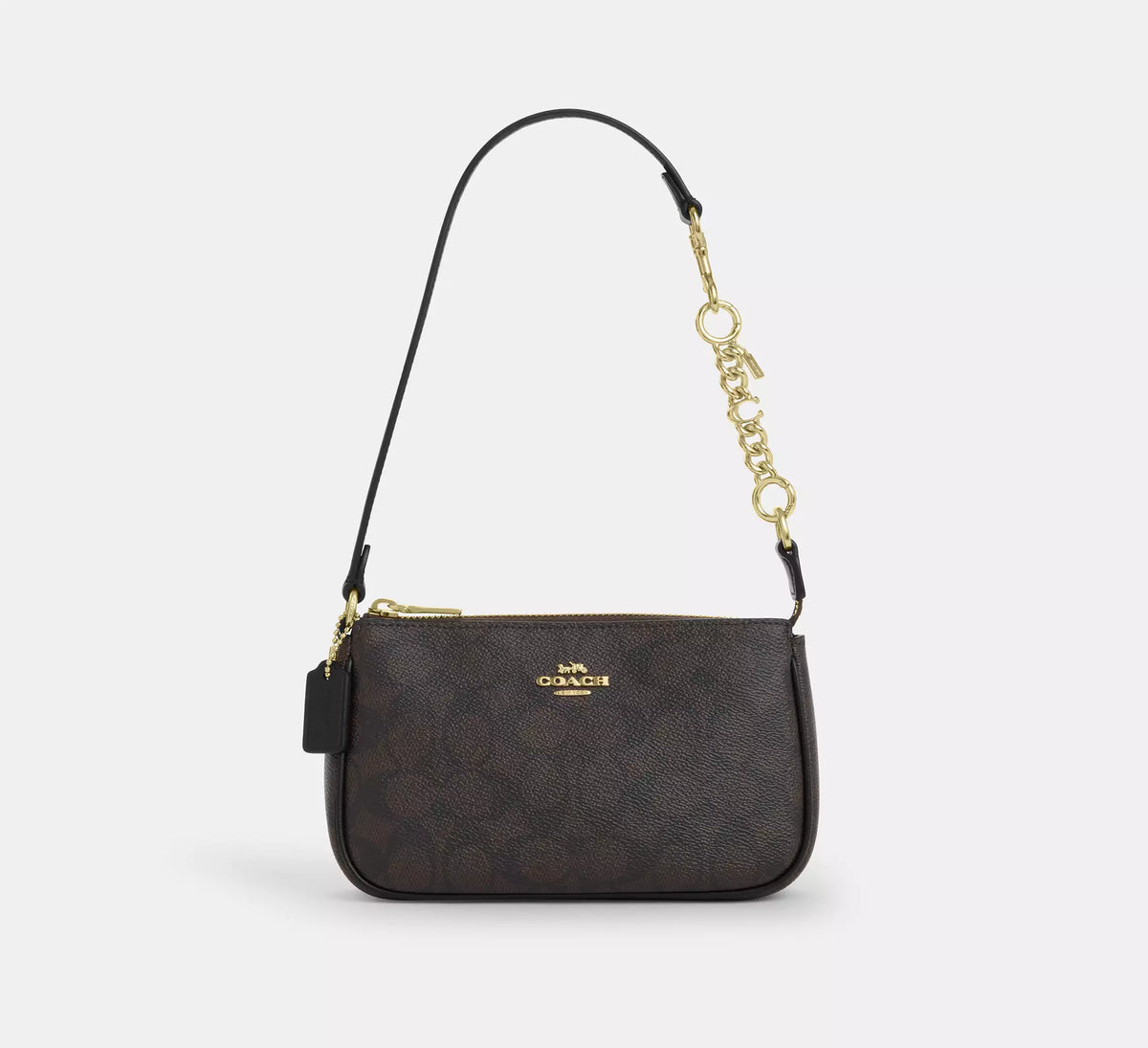 Coach Signature Strap Extender  -  Gold/Gold