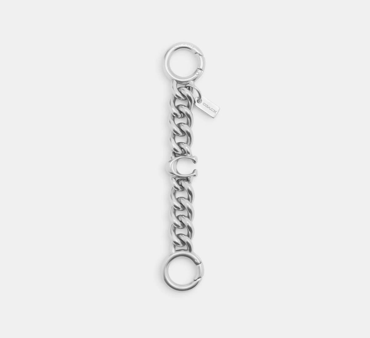 Coach Signature Strap Extender  -  Silver/Silver