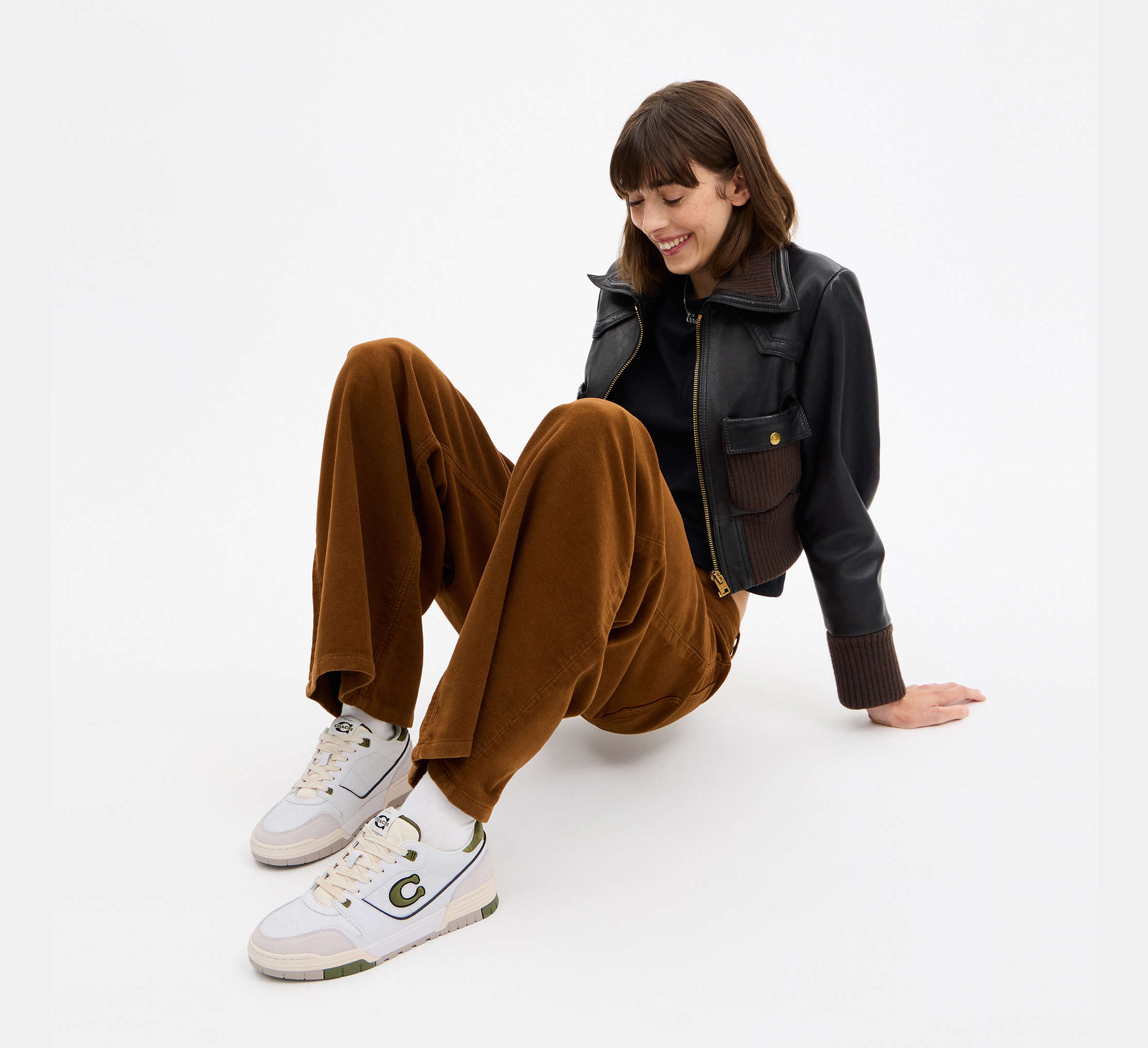 Coach Women's Soho Sneaker -  Olive/Optic White