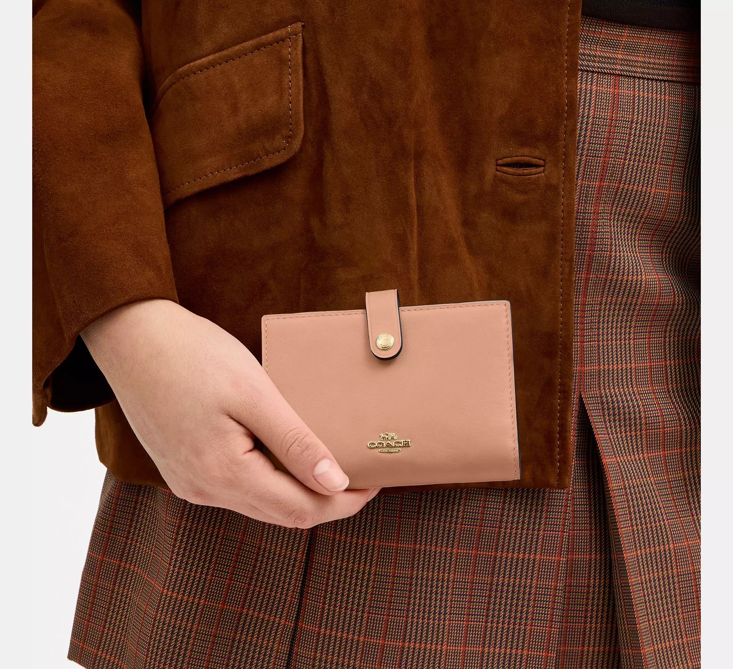 Coach 2-In-1 Wallet - Gold/Light Pink