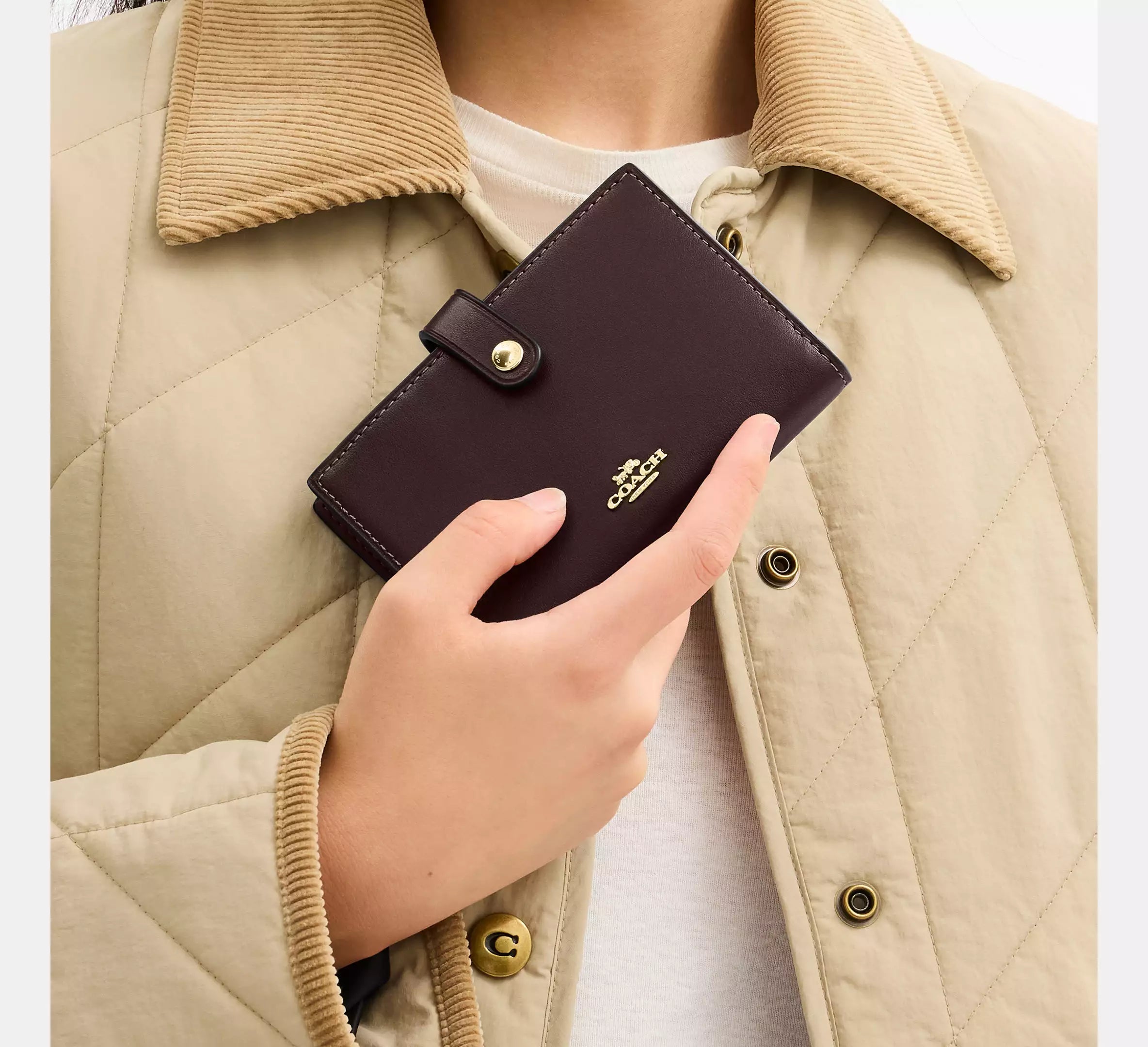 Coach 2-In-1 Wallet - Gold/Espresso