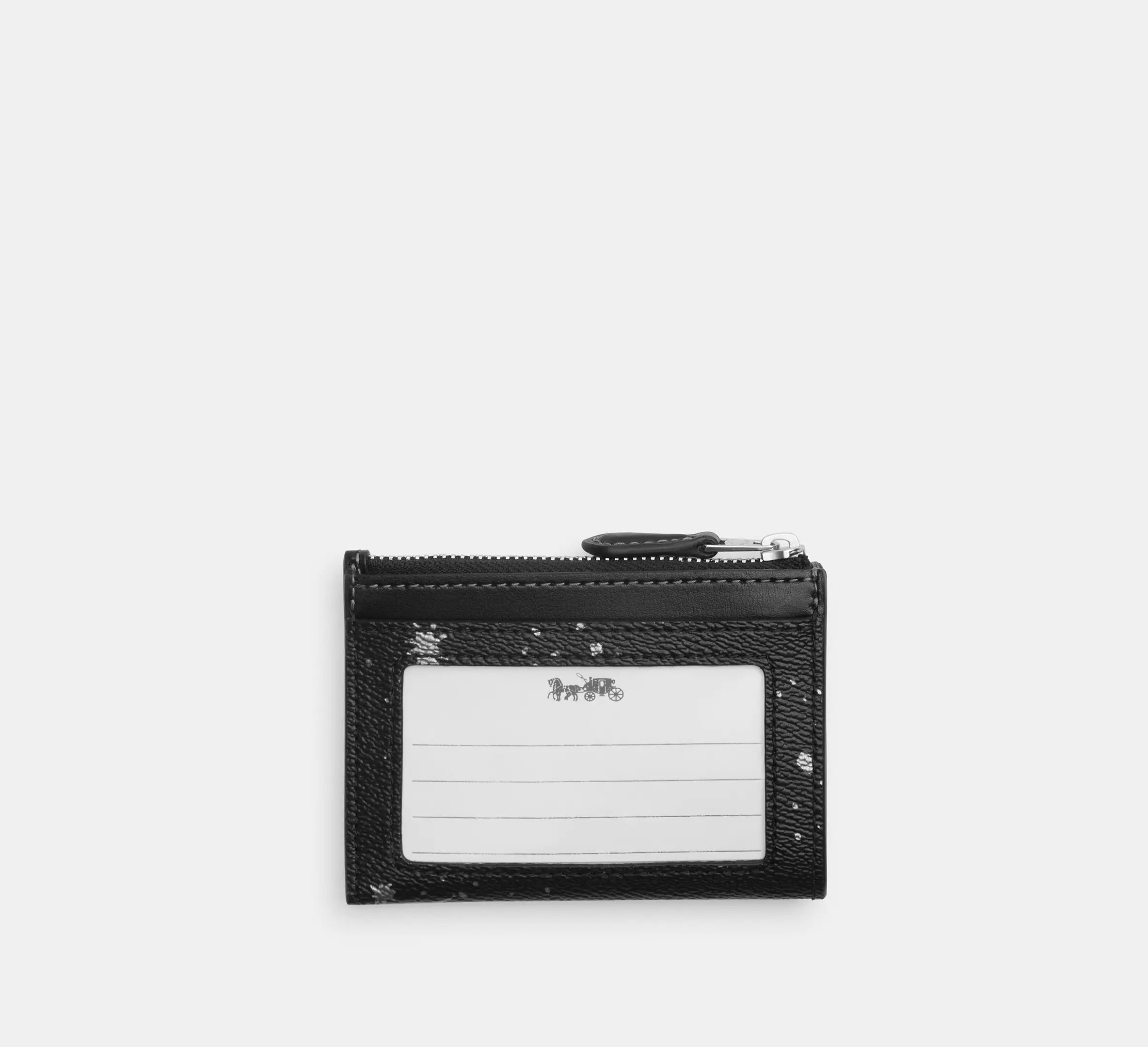 Coach Mini Skinny Id Case With Star Print - Silver