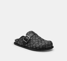 Coach Men's Buckle Clog In Signature Jacquard  -  Graphite/Black