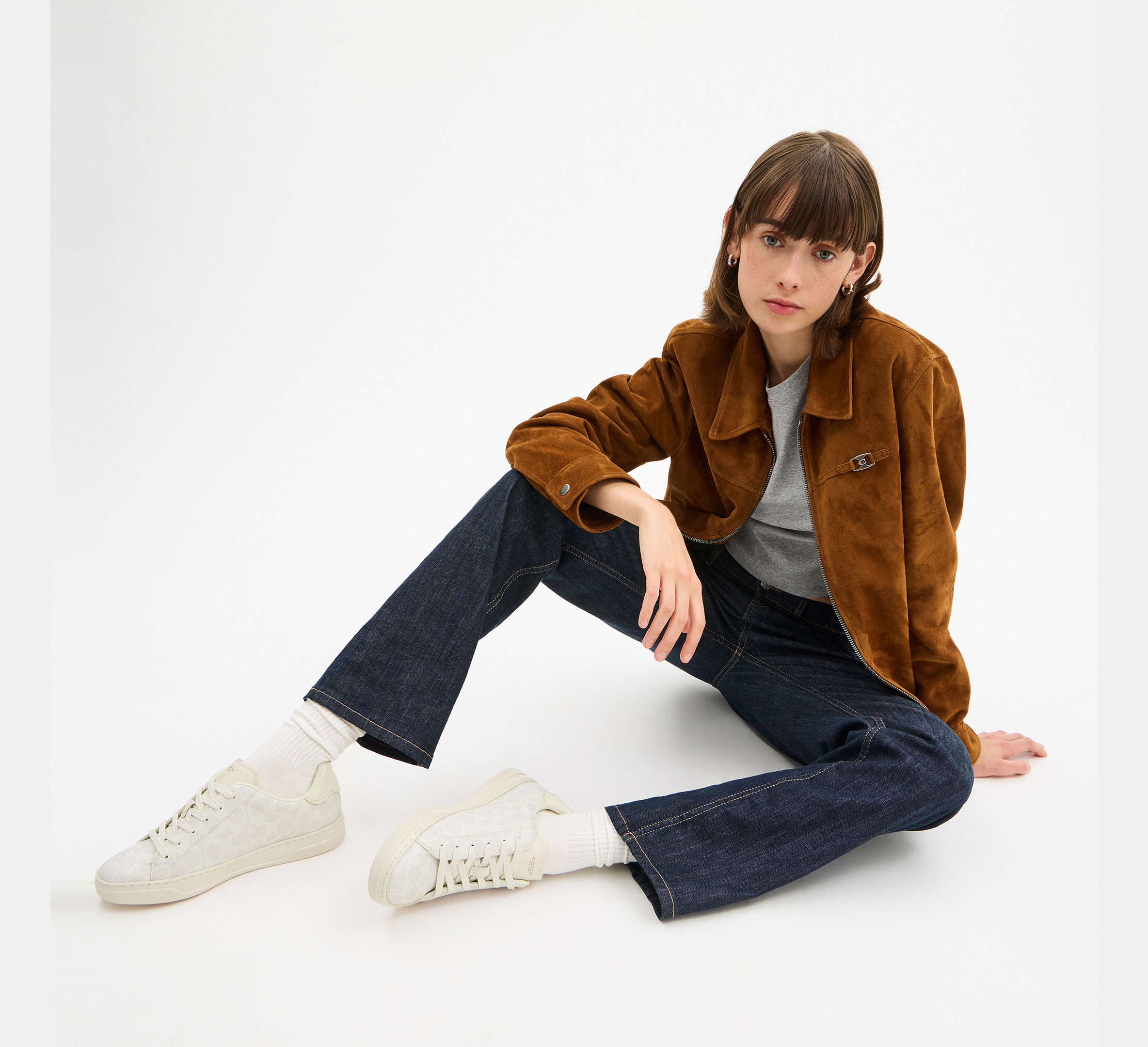 Coach High Line Sneaker In Signature-Signature /Off White