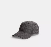 Coach Signature Jacquard Baseball Hat  -  Charcoal