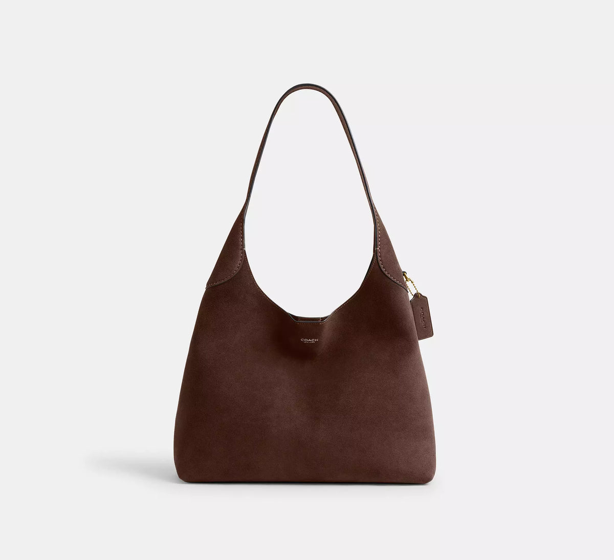 Coach Brooklyn Shoulder Bag 34 - Brass/Dark Chocolate