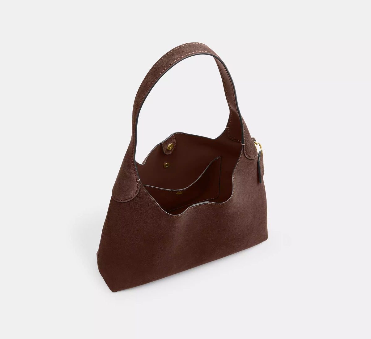 Coach Brooklyn Shoulder Bag 34 - Brass/Dark Chocolate