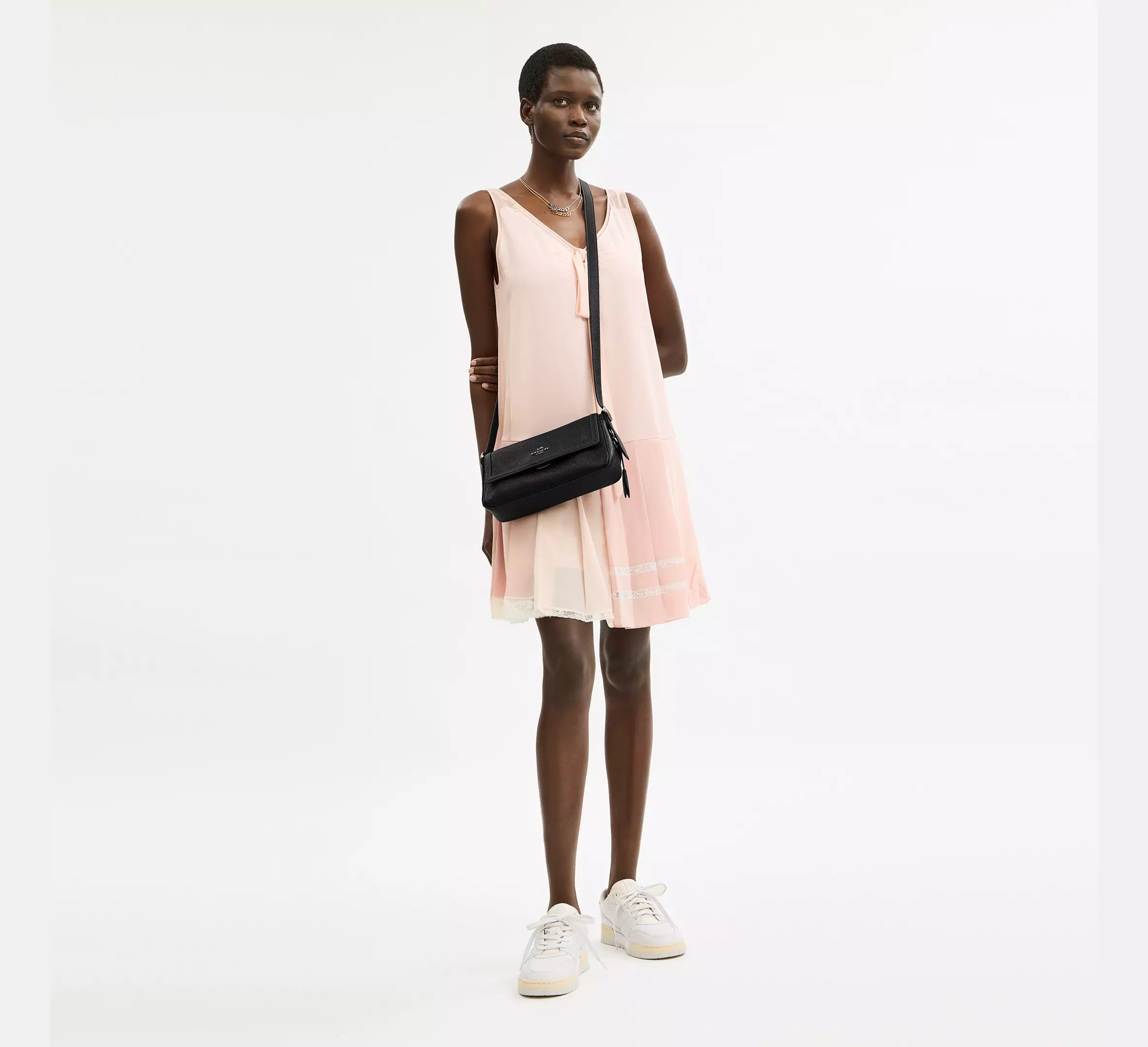 Coach Etta Small Flap Shoulder Bag - Gunmetal/Black