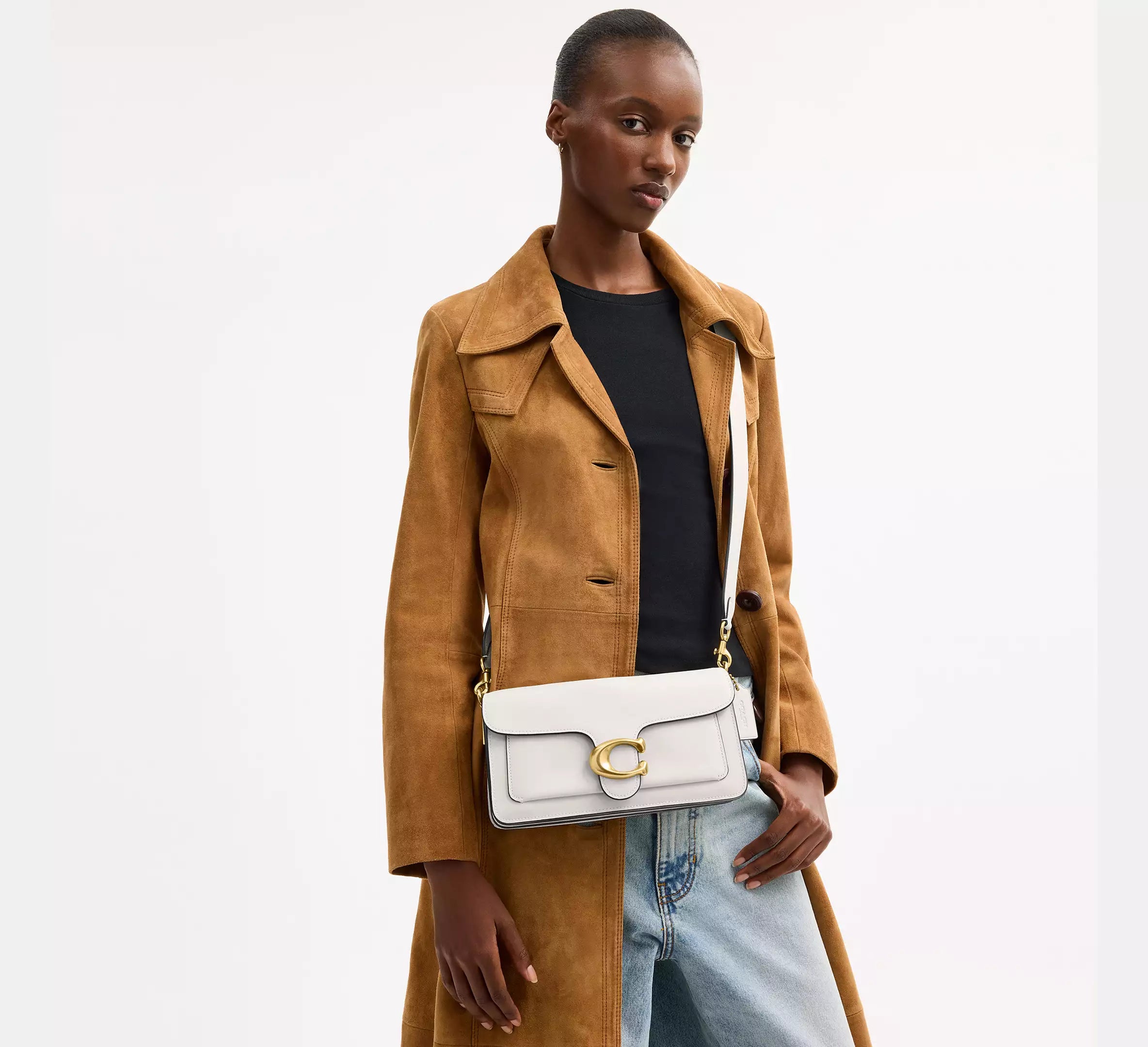 Coach Tabby Shoulder Bag 26 - Brass/Chalk – Kanadadan Kapına