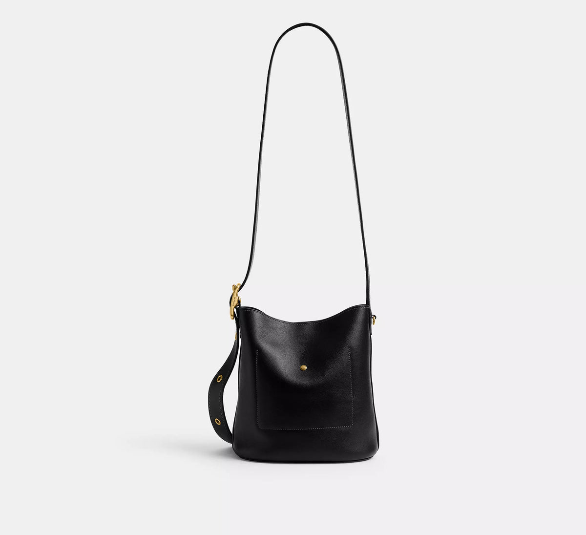 Coach Bleecker Bucket Bag 21 - Brass/Black - Hemen Teslimde