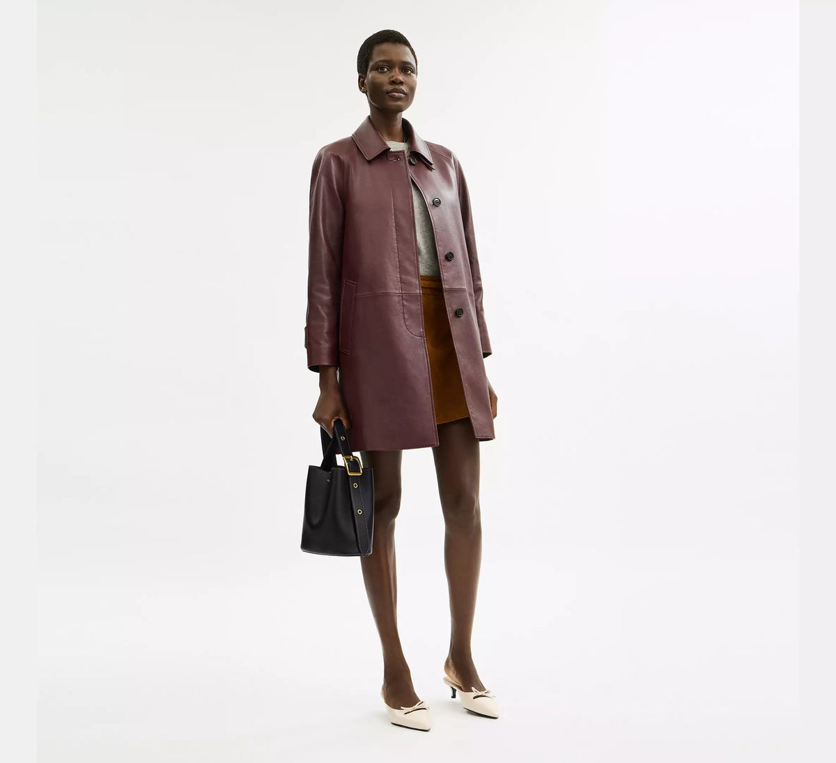 Coach Bleecker Bucket Bag 21 - Brass/Black - Hemen Teslimde